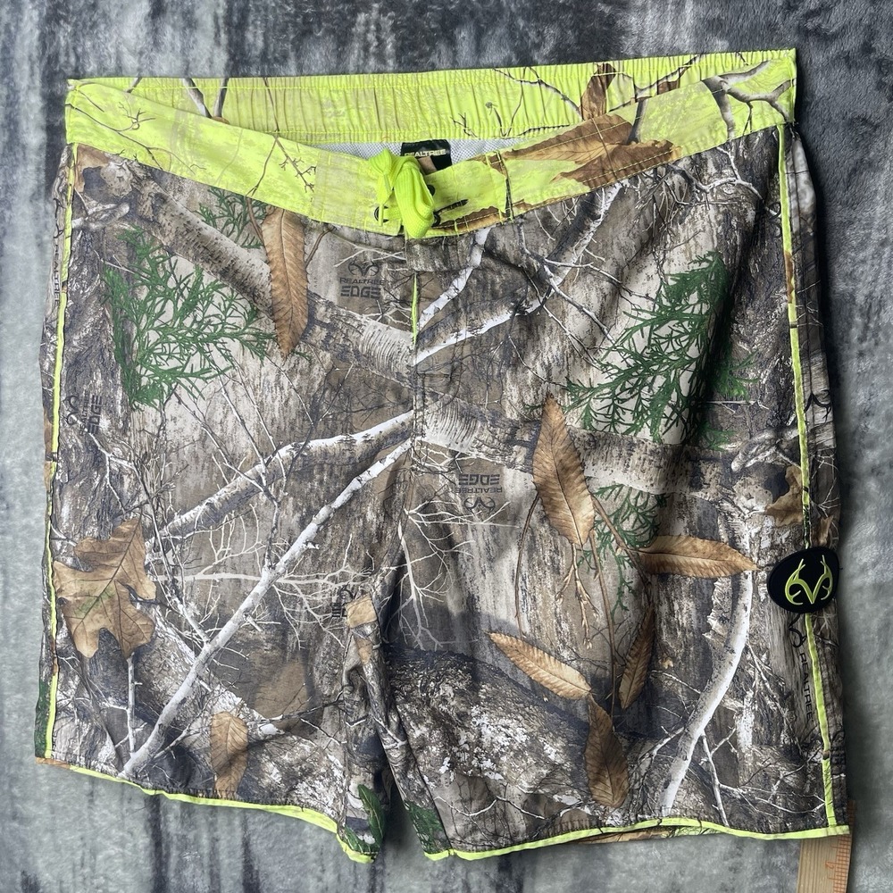 Realtree‎ Edge Camo Mesh Mens XL Board Shorts Drawstring Swim Trunks